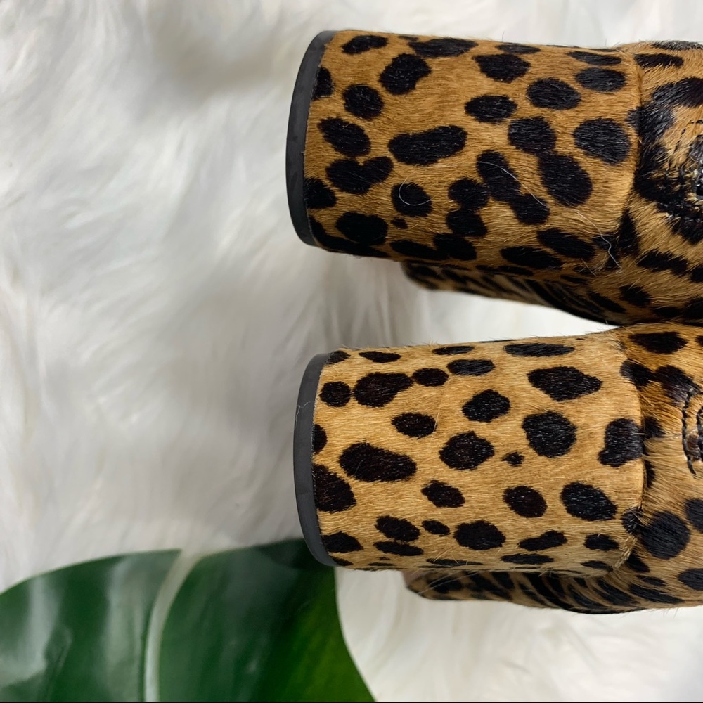 J.Crew Sadie Ankle Bootie Sahara Brown Calf Hair - Picture 5 of 8